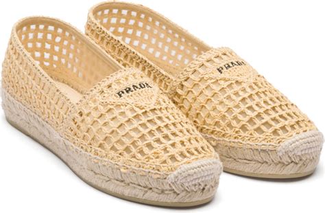 prada raffia espadrilles|Prada.